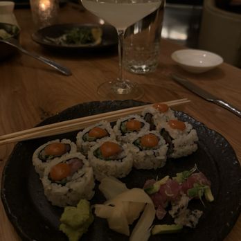 Next Door by Wegmans - Lychee martini and Spicy Tuna Roll - Sushi Bars Near Me - Rochester, New York Next Door by Wegmans - Lychee martini and Spicy Tuna Roll - Sushi Bars Near Me - Rochester, New York