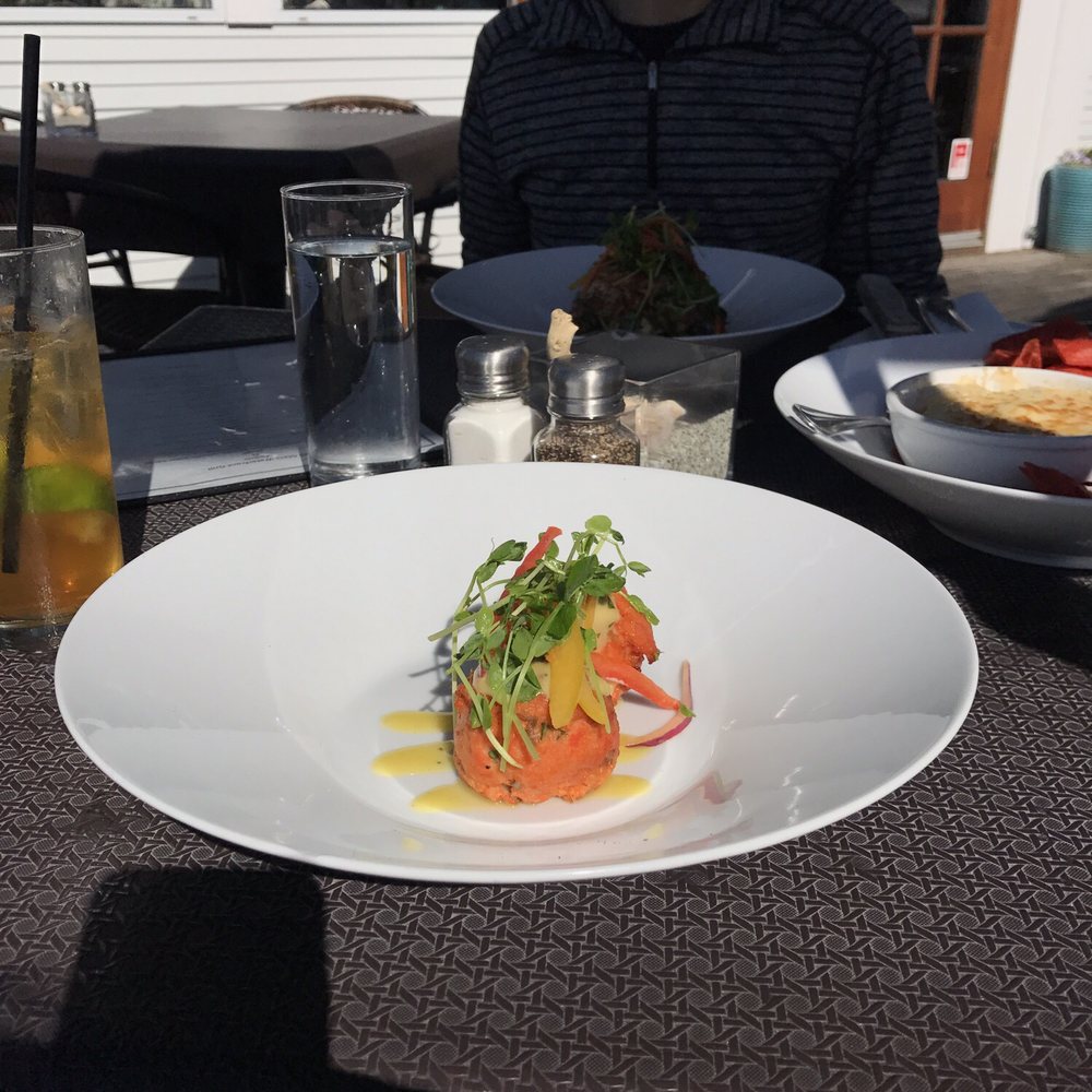 Sea Glass Waterfront Grill - Salmon cakes - Canadian (New) Near Me - Sidney, British Columbia Sea Glass Waterfront Grill - Salmon cakes - Canadian (New) Near Me - Sidney, British Columbia