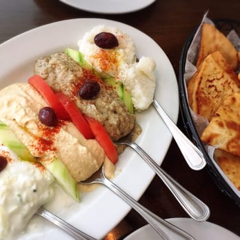 Sofia's Mediterranean Grill - Hummus platter (sorry forgot the actual name to this dish) - Greek Near Me - Hasbrouck Heights, New Jersey