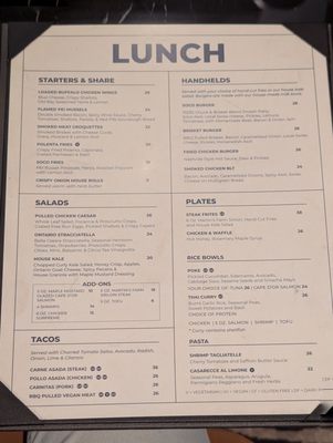 Menu photo 1 SOCO Kitchen + Bar Toronto, ON