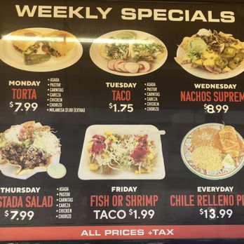 Mr Piggies Taqueria - Menu (Weekly Specials) - Tacos Near Me - Covina, California Mr Piggies Taqueria - Menu (Weekly Specials) - Tacos Near Me - Covina, California