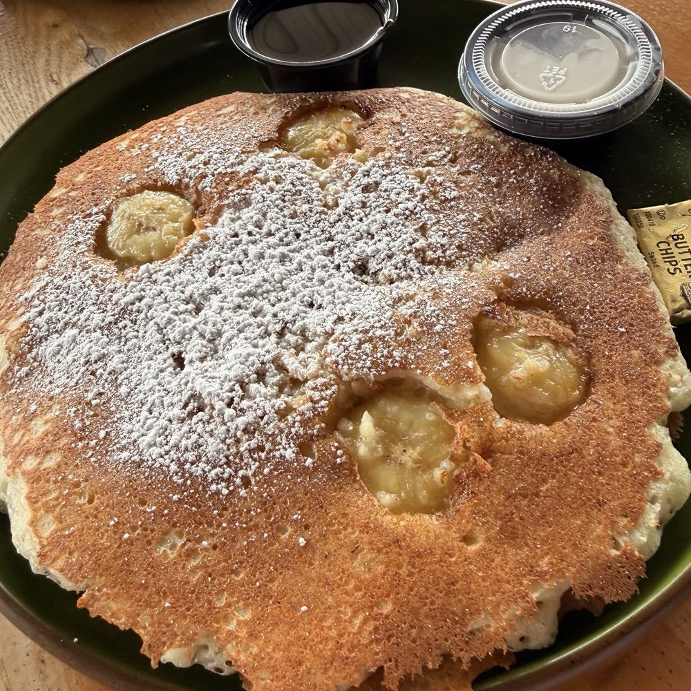 Stacks Pancake House - Macadamia nut and banana pancake - Breakfast & Brunch Near Me - Dana Point, California Stacks Pancake House - Macadamia nut and banana pancake - Breakfast & Brunch Near Me - Dana Point, California