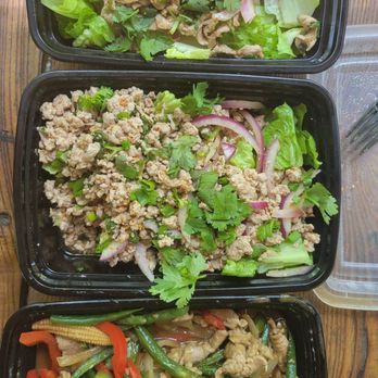 Thairiffic in the Valley - Waterfall salad with pork, larb salad with pork and pork with thai basil sauce. - Thai Near Me - Brodheadsville, Pennsylvania Thairiffic in the Valley - Waterfall salad with pork, larb salad with pork and pork with thai basil sauce. - Thai Near Me - Brodheadsville, Pennsylvania