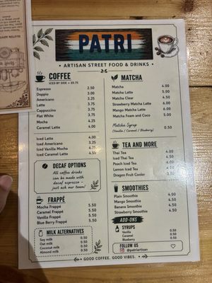 Menu photo 3 Patri Hammersmith Hammersmith, XGL Menu photo 3 Patri Hammersmith Hammersmith, XGL