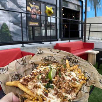 The Compound by Dirt Dog - Elote fries - Hot Dogs Near Me - Commerce, California The Compound by Dirt Dog - Elote fries - Hot Dogs Near Me - Commerce, California