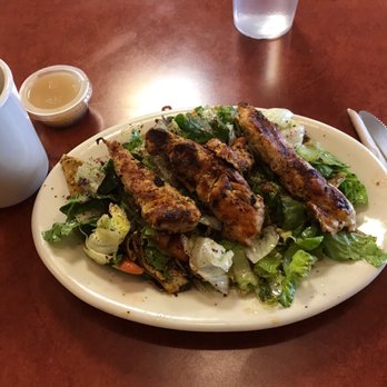 Sittoo's - Fatoosh salad with grilled chicken and a cup of hot mint tea - Salad Near Me - Parma, Ohio Sittoo's - Fatoosh salad with grilled chicken and a cup of hot mint tea - Salad Near Me - Parma, Ohio