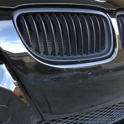 Chevron - Scratches from their car wash.