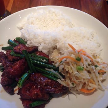PF Chang's - Mongolian beef with white rice and asian slaw - Chinese Near Me - Laval, Quebec