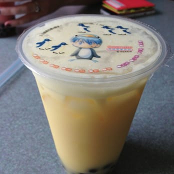 TT Lounge - Mango Milk Tea with Boba (Tapioca Pearls).  The best Boba I've had in Richmond and amongst the best ever. - Coffee & Tea Near Me - Richmond, Virginia