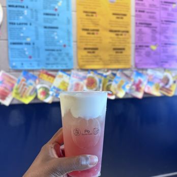 PA Tea & Poke - Strawberry Cheese Tea - Hawaiian Near Me - Minneapolis, Minnesota