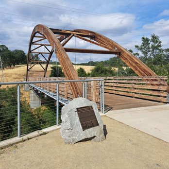 Johnny Cash Trail - Robbers' Ravine Bridge on the Johnny Cash Trail. This was the first landmark and trail sign we saw after parking. - Landmarks & Historical Buildings Near Me - Folsom, California Johnny Cash Trail - Robbers' Ravine Bridge on the Johnny Cash Trail. This was the first landmark and trail sign we saw after parking. - Landmarks & Historical Buildings Near Me - Folsom, California