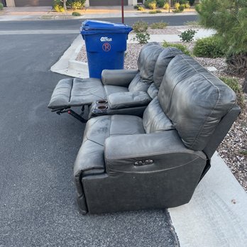 Affordable Junk Removal and Movers - Family room couch with was in a neighborhood which frowned upon overnight removal. - Junk Removal & Hauling Near Me Affordable Junk Removal and Movers - Family room couch with was in a neighborhood which frowned upon overnight removal. - Junk Removal & Hauling Near Me