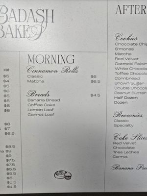 Menu photo 8 Badash Bakes Pasadena, CA