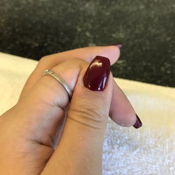 Hanah's Nail - She told me one side was angled & the other side stays flat, however that wasn't the case on my other thumb... - Nail Salons Near Me - Pinole, California Hanah's Nail - She told me one side was angled & the other side stays flat, however that wasn't the case on my other thumb... - Nail Salons Near Me - Pinole, California