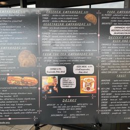 Menu as of 8/2022