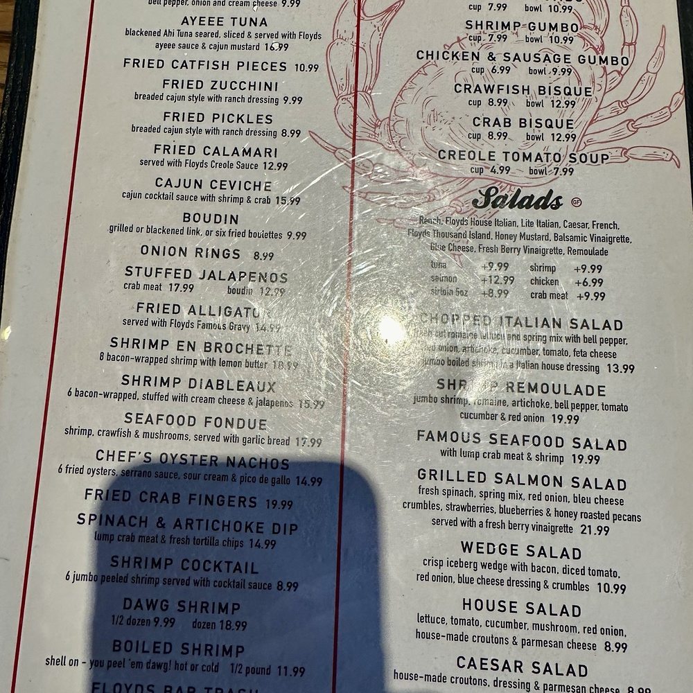 Floyds Mont Belvieu - Seafood, Steaks, and More - Menu - Seafood Near Me - Bellvieu, Texas