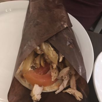 Main St Greek - Gyro chicken in a pita $7 Huge portion, great food - Greek Near Me - Markham, Ontario Main St Greek - Gyro chicken in a pita $7 Huge portion, great food - Greek Near Me - Markham, Ontario