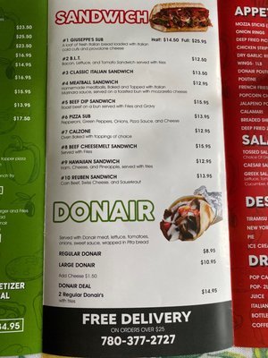 Menu photo 1 Giuseppe's Pizza and Pasta House Edmonton, AB