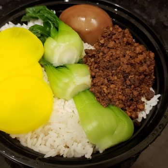Little Dumpling Bayside - Delivery Braised Pork over Rice w/Tea Egg. That pork is a thin layer over the rice. $9.50ish...hell no, not again. - Taiwanese Near Me - Oakland Gardens, New York Little Dumpling Bayside - Delivery Braised Pork over Rice w/Tea Egg. That pork is a thin layer over the rice. $9.50ish...hell no, not again. - Taiwanese Near Me - Oakland Gardens, New York