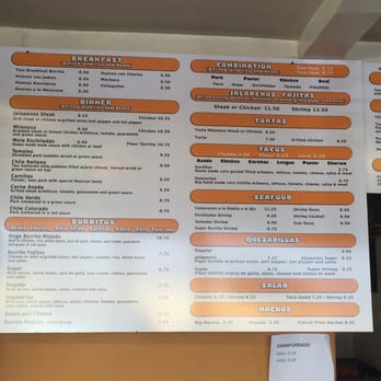 Jalapeno's Taqueria - Menu - Mexican Near Me - Modesto, California