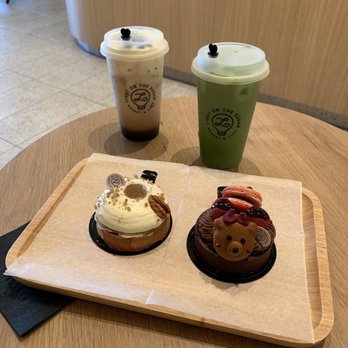 Light on the Sugar - Teddy Tart (Black Forest), Matcha Latte, Cookies N' Cream Latte, - Bakeries Near Me - Winter Park, Florida Light on the Sugar - Teddy Tart (Black Forest), Matcha Latte, Cookies N' Cream Latte, - Bakeries Near Me - Winter Park, Florida
