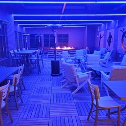the outdoor dining area of a restaurant the outdoor dining area of a restaurant