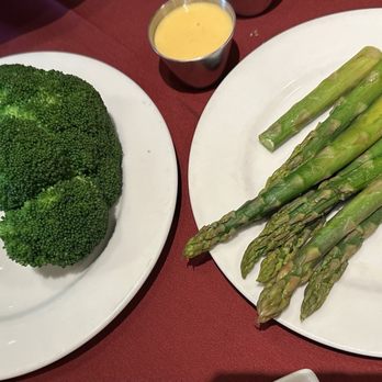 Whaling Station Steakhouse - Steamed Broccoli and Asparagus - Seafood Near Me - Monterey, California