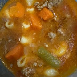 Mike’s Cafe - Complimentary hamburger soup