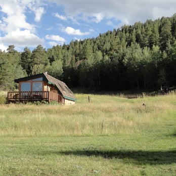 Meadow Creek Lodge & Event Center - Honeymoon cabin, with wedding area in the distance - Bed & Breakfast Near Me - Pine, Colorado Meadow Creek Lodge & Event Center - Honeymoon cabin, with wedding area in the distance - Bed & Breakfast Near Me - Pine, Colorado