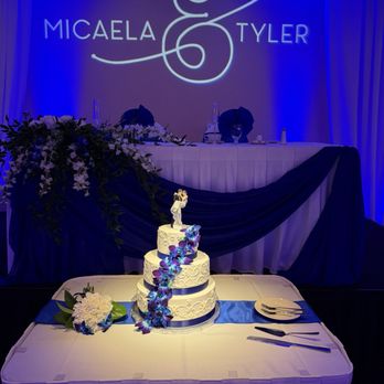 Spartan Manor - The cake their baker created and uplighting and names provided by a recommended vendor. - Venues & Event Spaces Near Me - New Port Richey, Florida Spartan Manor - The cake their baker created and uplighting and names provided by a recommended vendor. - Venues & Event Spaces Near Me - New Port Richey, Florida