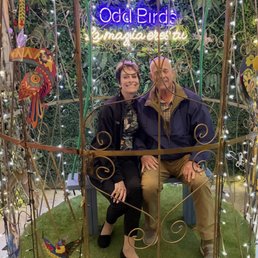 Mark and I outside the Odd Bird. Mark and I outside the Odd Bird.