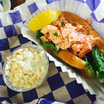 Cape Cod Fish - Super fresh lobster roll with cole slaw - Seafood Near Me - Fort Myers, Florida Cape Cod Fish - Super fresh lobster roll with cole slaw - Seafood Near Me - Fort Myers, Florida