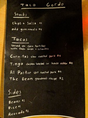 Menu photo 8 Taco Gordo Burlington, VT Menu photo 8 Taco Gordo Burlington, VT
