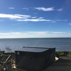 Shoreline Hot Tubs & Saunas - The ultimate location for one of our Nordic Hot Tub's over looking Long Island sound what's better than this
