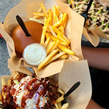Burning Buns - a hot dog and french fries - Food Trucks Near Me