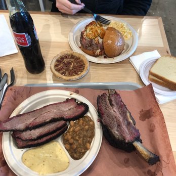 Little Miss BBQ - Brisket plate with ranch style beans and jalapeño cheddar grits, beef rib, The Jefe sandwich with mac&cheese - Barbeque Near Me - Phoenix, Arizona Little Miss BBQ - Brisket plate with ranch style beans and jalapeño cheddar grits, beef rib, The Jefe sandwich with mac&cheese - Barbeque Near Me - Phoenix, Arizona