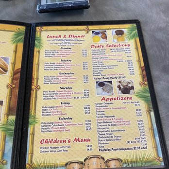 Conga's Latin Cafe - Menu 03/2020 - Latin American Near Me - Tampa, Florida
