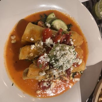 Aqui Cal-Mex - Enchiladas Veg - Mexican Near Me - San Jose, California