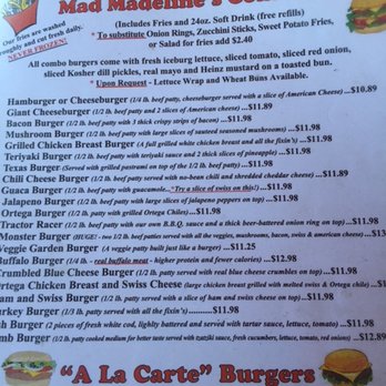 Mad Madeline's Grill - Burgers Near Me - Temecula, California