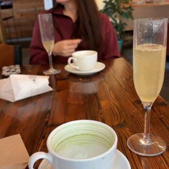 Bayou Bakery, Coffee Bar & Eatery - Mimosa and matcha latte - Bakeries Near Me - Arlington, Virginia Bayou Bakery, Coffee Bar & Eatery - Mimosa and matcha latte - Bakeries Near Me - Arlington, Virginia