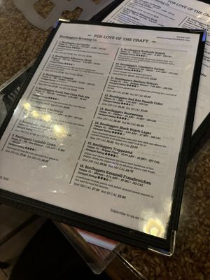 Menu photo 1 Bootleggers Brewing Tampa, FL Menu photo 1 Bootleggers Brewing Tampa, FL