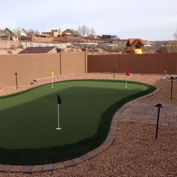 WaterQuest Landscaping - a backyard putting green - Landscaping Near Me - Albuquerque, New Mexico