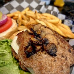 Tootsies Orchid Lounge - Mushroom and Swiss burger