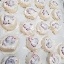 Kellie's Cakes - White chocolate Raspberry cookies