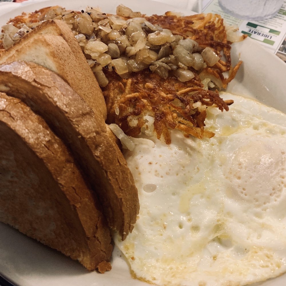 Metro Diner - 2 egg breakfast with hash browns (+ onion) - Breakfast & Brunch Near Me - Orange Park, Florida Metro Diner - 2 egg breakfast with hash browns (+ onion) - Breakfast & Brunch Near Me - Orange Park, Florida