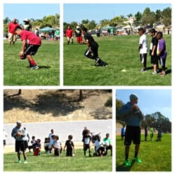 Seven60 Athletes Inc - Seven60 kids doing community service for oceanside pop Warner