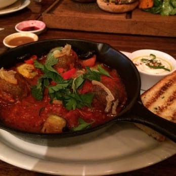 Medina Cafe - Beef and Lamb meatballs! - Breakfast & Brunch Near Me - Vancouver, British Columbia