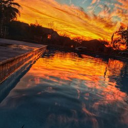 Clearly Texas Pool Service - An early morning to beat some of the heat makes for a beautiful photo