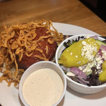 MacKenzie River Pizza, Grill & Pub - Meatloaf and Greek salad. - American Near Me - Crestview Hills, Kentucky