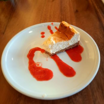 Balcony One - Cheesecake with raspberry puree. - Cocktail Bars Near Me - Virgin, Utah